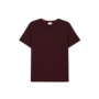 Stretch Cotton Tee - Dark Burgundy
