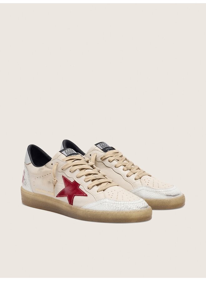 Ballstar - Butter Beige/White/Red/Silver