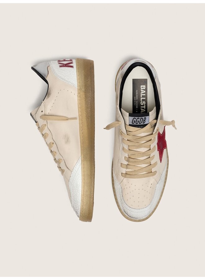 Ballstar - Butter Beige/White/Red/Silver