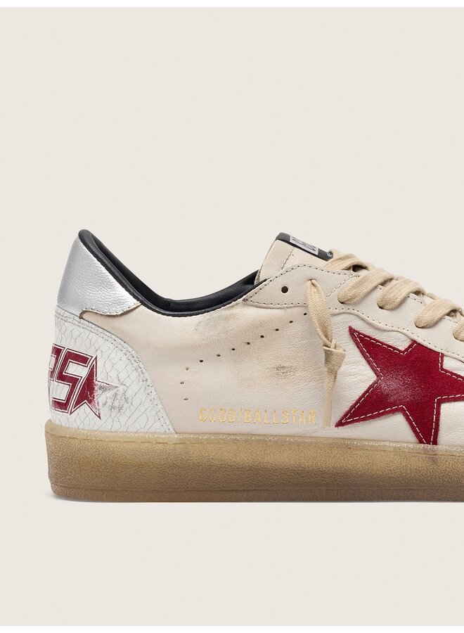 Ballstar - Butter Beige/White/Red/Silver