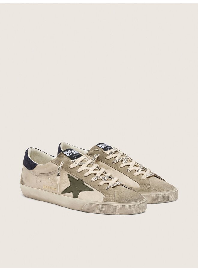 Super Star - Cream/Grey/Olive Green/Dark Blue
