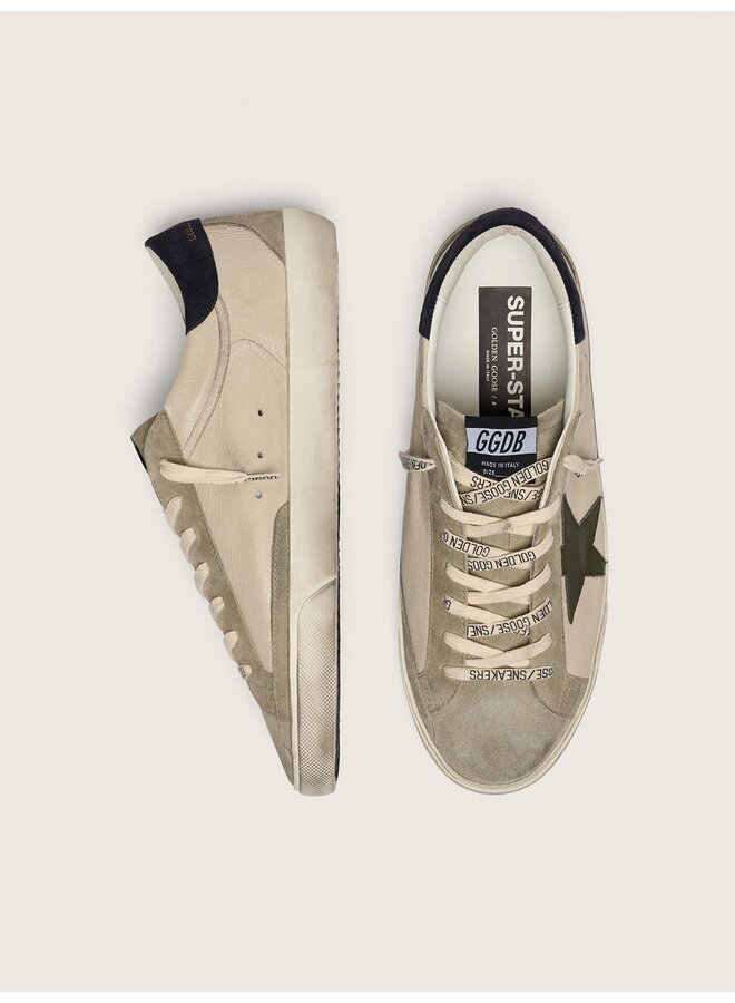 Super Star - Cream/Grey/Olive Green/Dark Blue