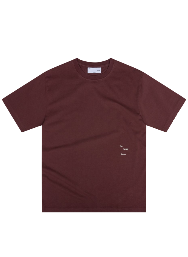 Logo Bar Tee - Red Mahogany