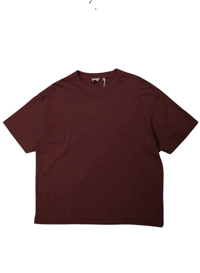 Washed Box Tee - Ruby Wine