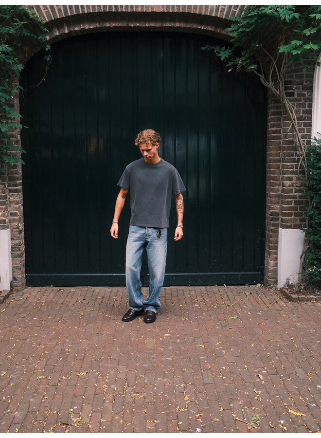 Washed Box Tee - Black Oyster