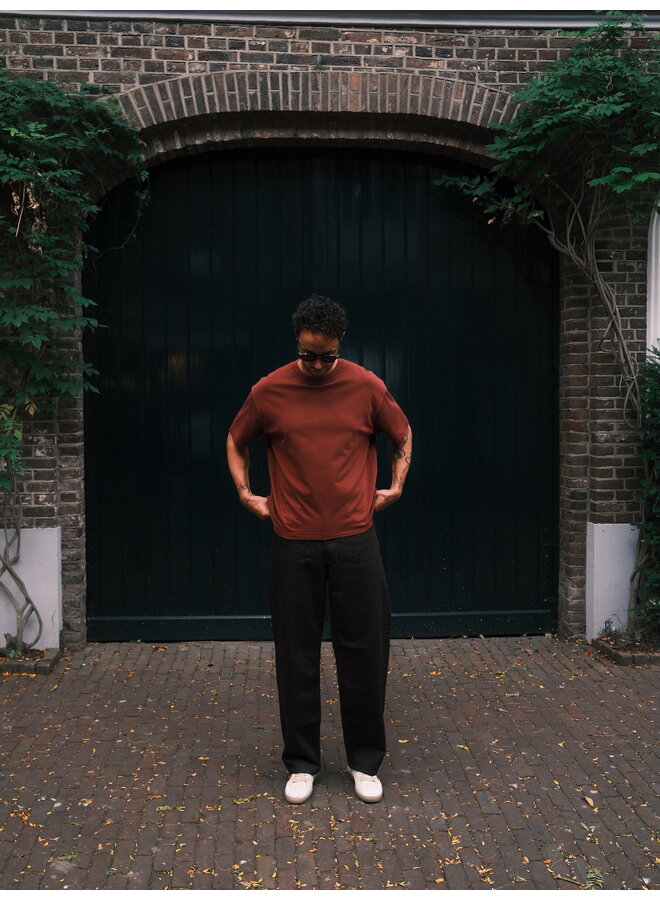 Washed Box Tee - Ruby Wine