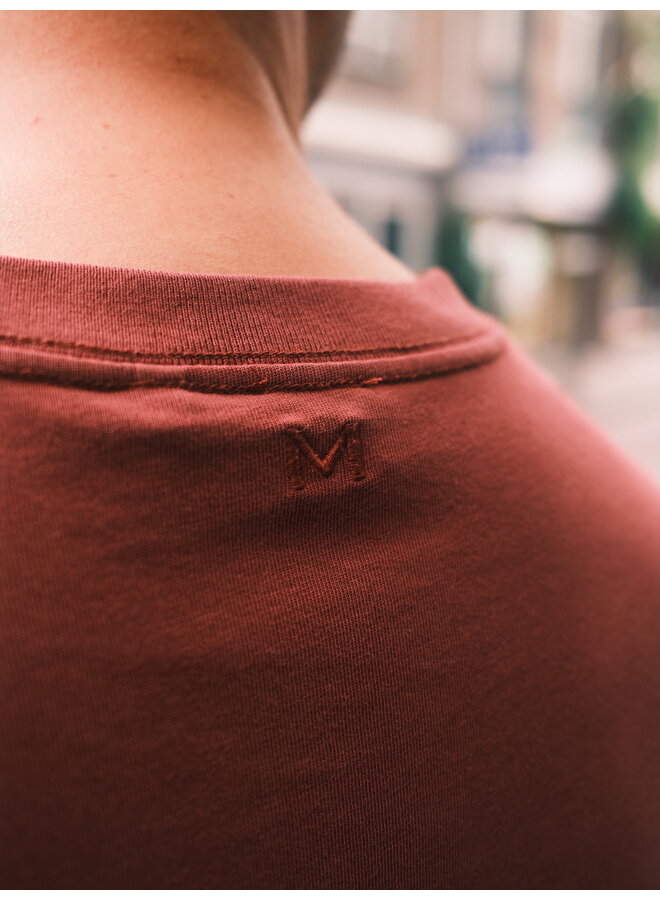 Washed Box Tee - Ruby Wine