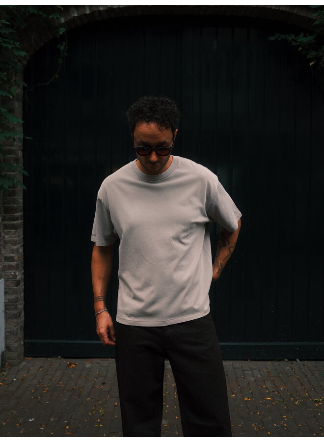 Washed Box Tee - Vintage Khaki