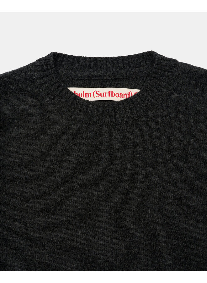 Knit Sweat Back Logo - Black