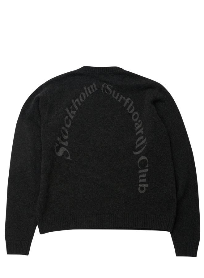 Knit Sweat Back Logo - Black
