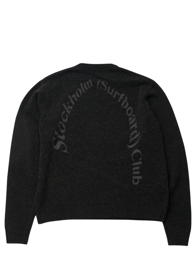 Knit Sweat Back Logo - Black