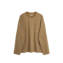 Stripe Ls Pocket Tee - Brown
