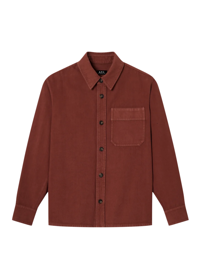 Surchemise Basile Logo - Burgundy