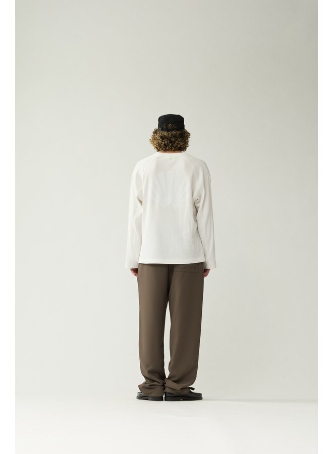 Logo Longsleeve Waffle - White