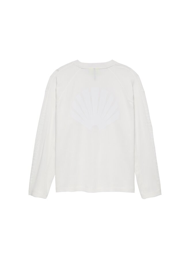 Logo Longsleeve Waffle - White