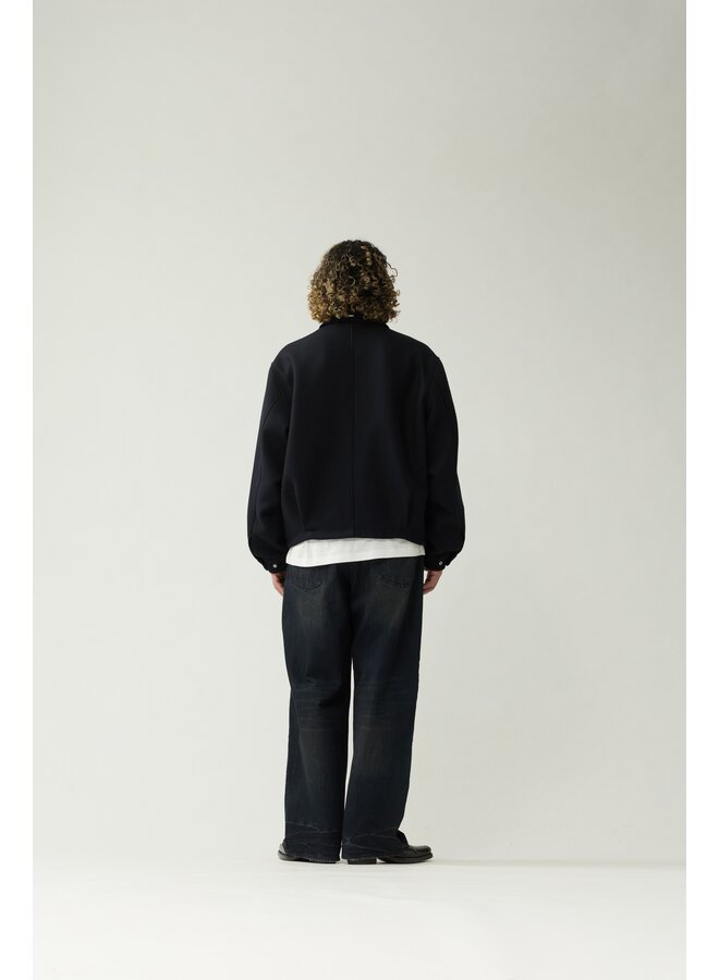Wool Coach Jacket - Black