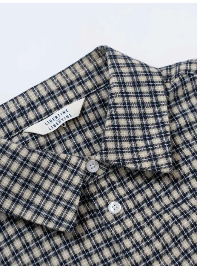 Record Shirt 3685 - Navy Check