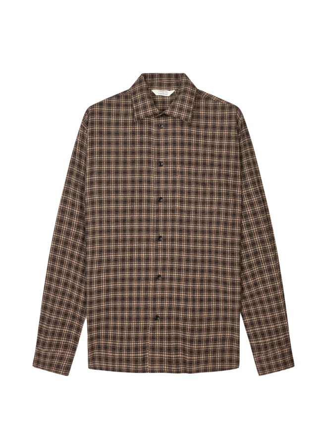 Record Shirt 3641 - Brown Check