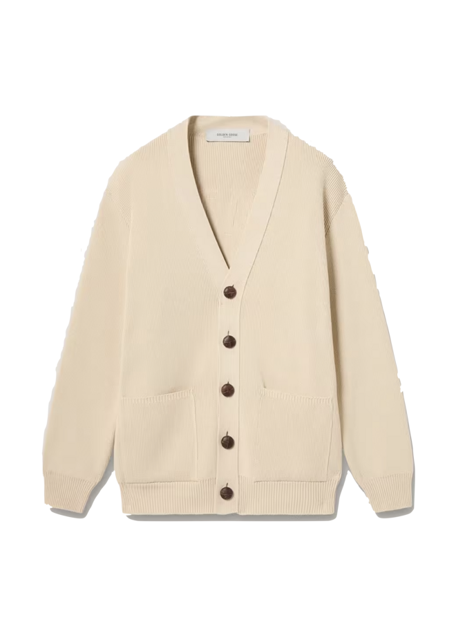 Golden M'S Knit Cardigan - Travertine