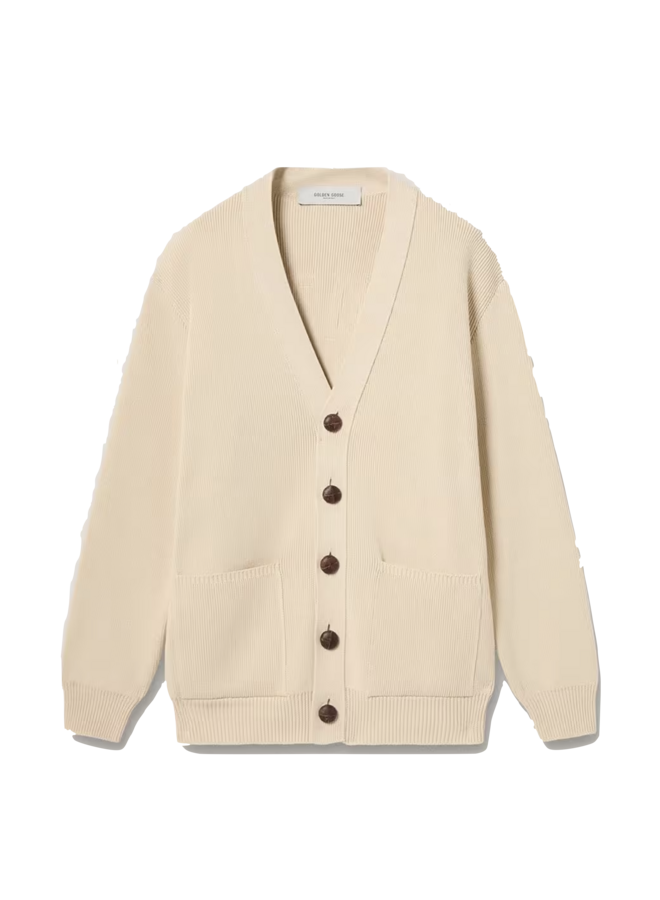 Golden M'S Knit Cardigan - Travertine