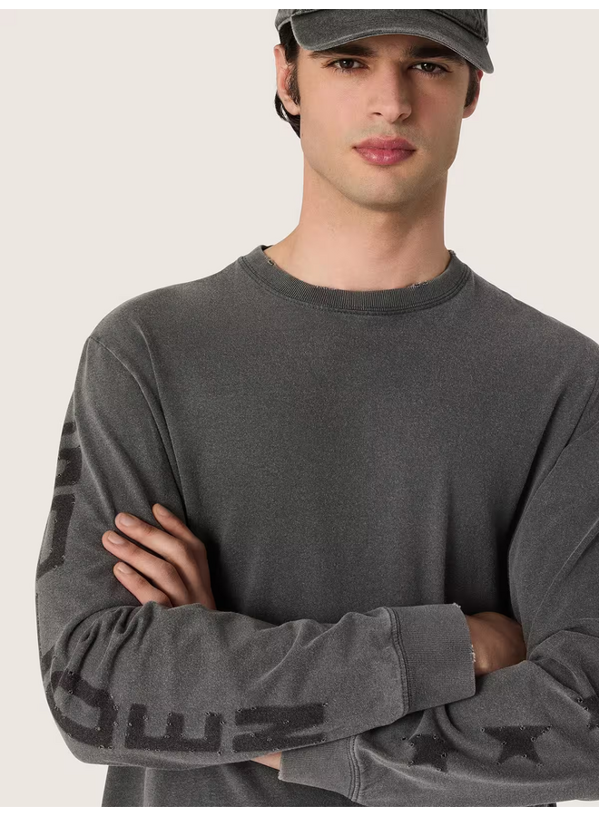 Journey M'S Regular T-Shirt Long Sleeve - Anthracite