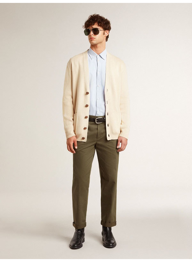 Golden M'S Knit Cardigan - Travertine