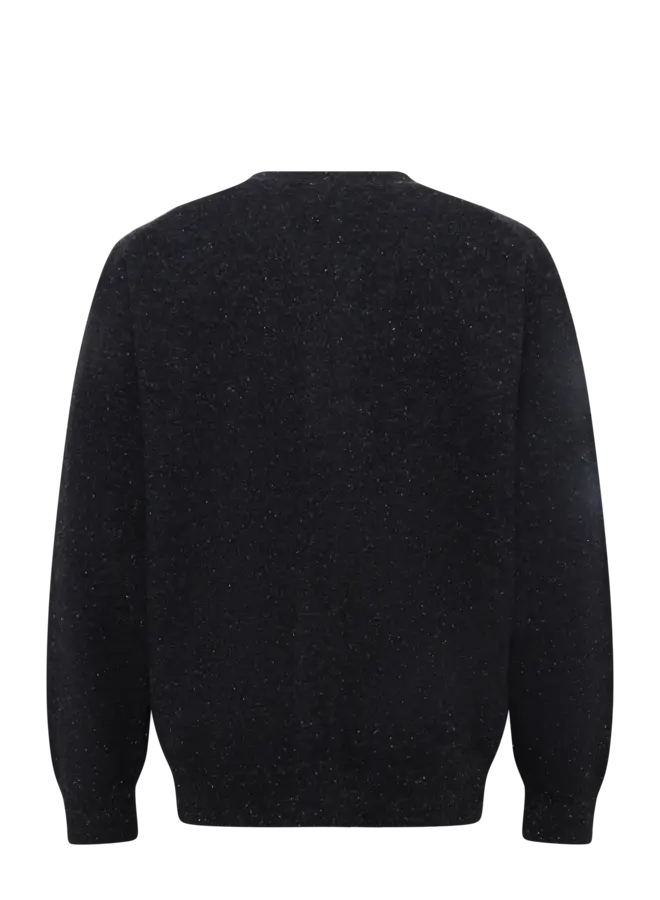 Anrrolf LS Knit Wool Cardigan - Charcoal Art