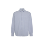 Anrvolund Oxford LS Shirt - Bonnet Blue / White