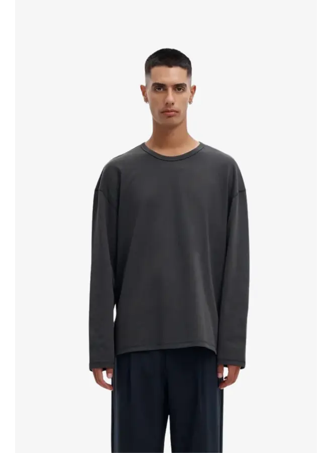 Anreske Stitches LS O-Neck Tee - Black Oyster Salute