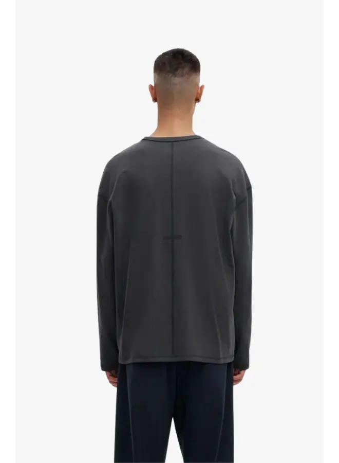 Anreske Stitches LS O-Neck Tee - Black Oyster Salute