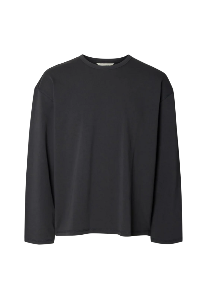 Anreske Stitches LS O-Neck Tee - Black Oyster Salute