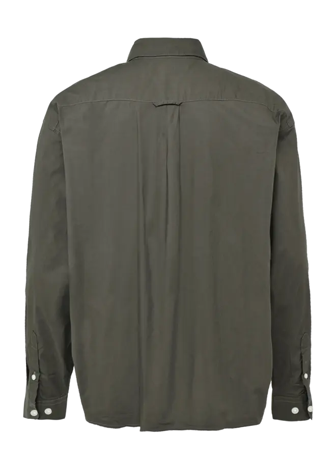 Anrfrances Poplin LS Shirt - Black Olive