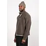 Merino Cashmere Half Zip - Dark Brown