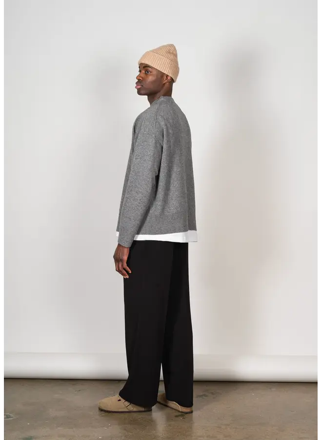 Oversized Merino Cashmere Sweater - Grey