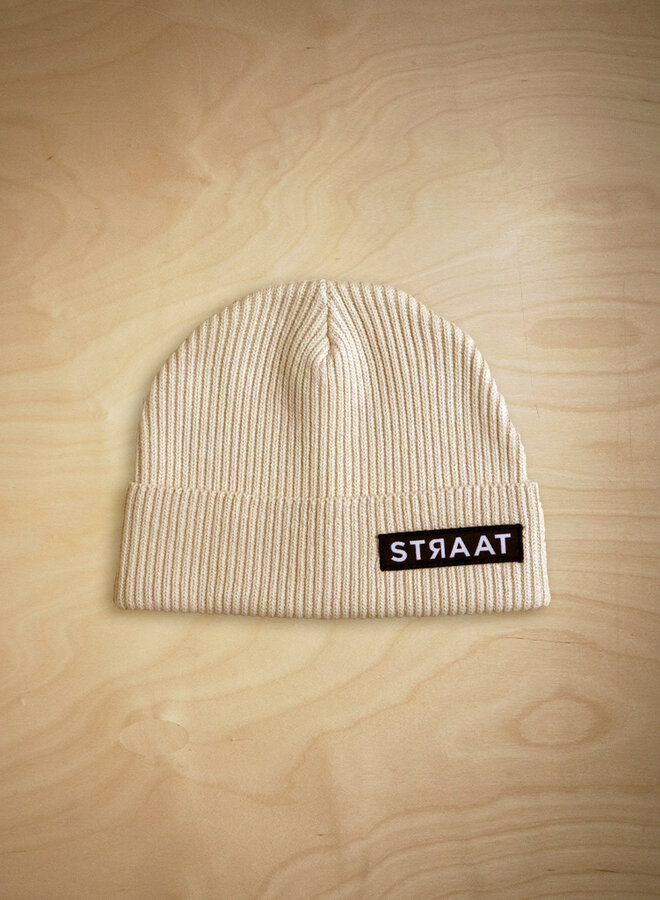 STRAAT Beanie Natural Raw