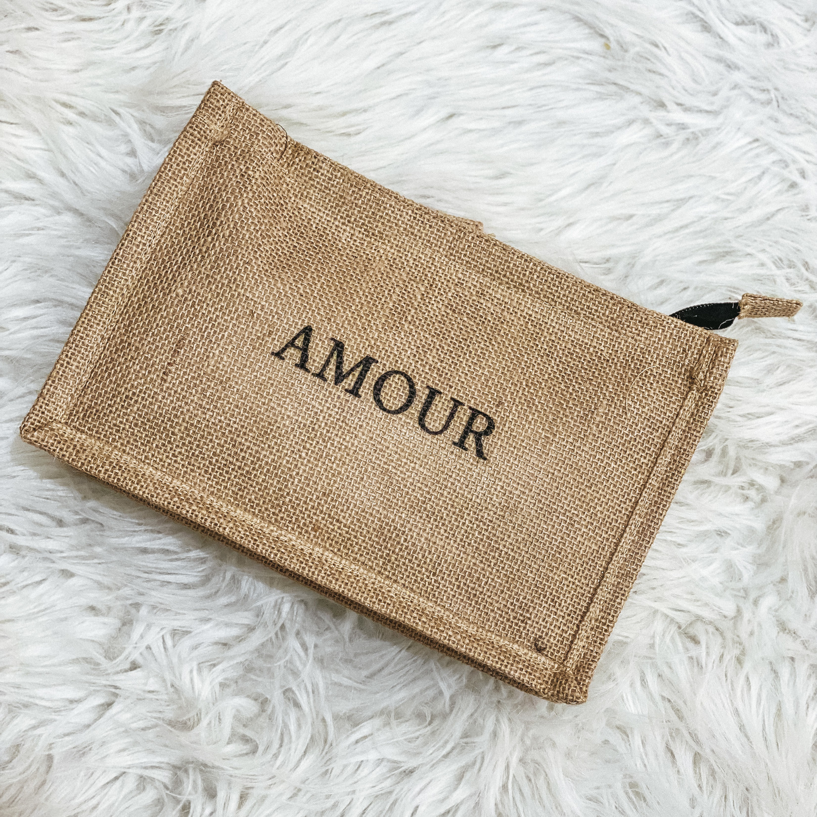 Trousse jute Amour