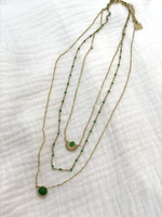 COLLIER VERT EMERAUDE