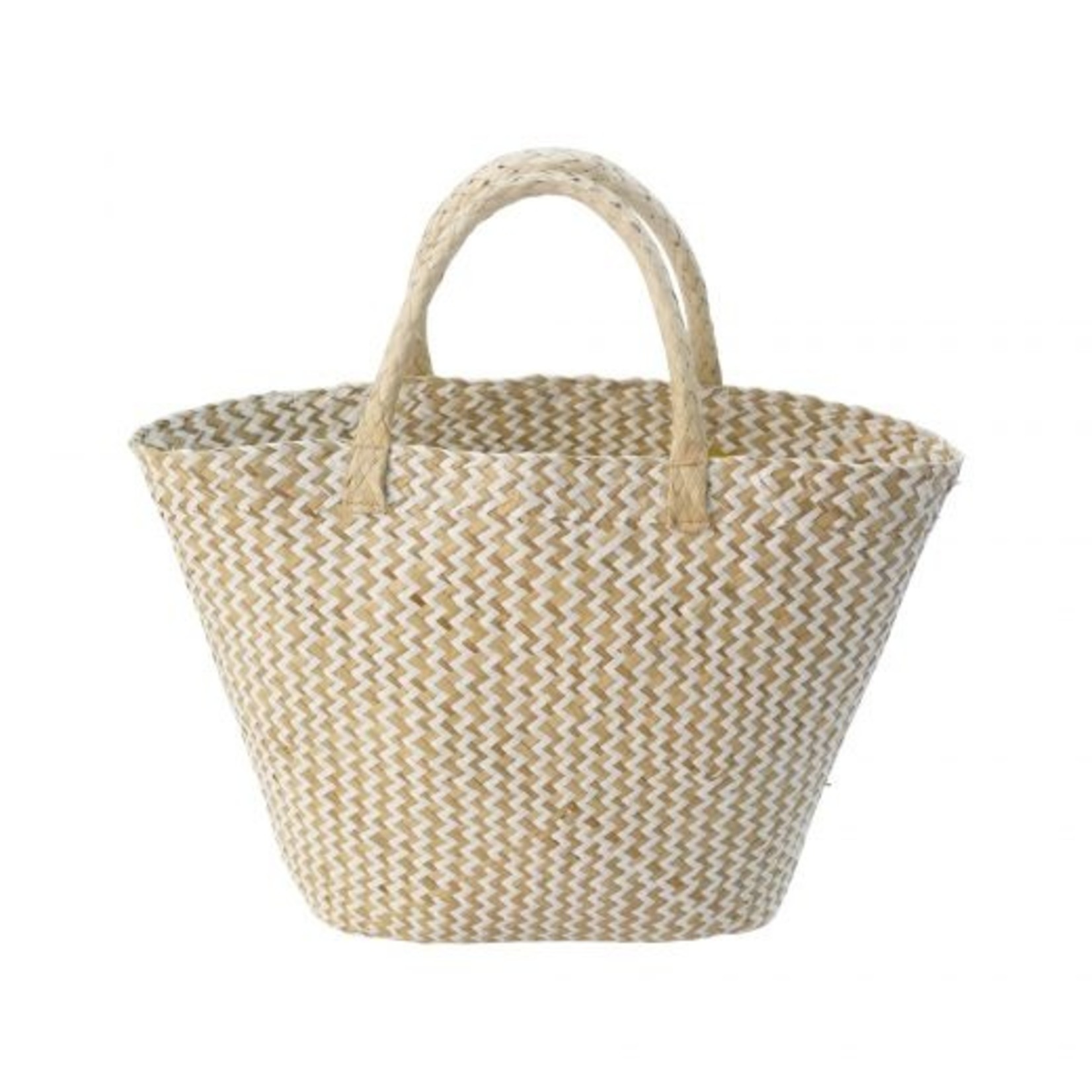 Sac Seagrass blanc / naturel 30 cm