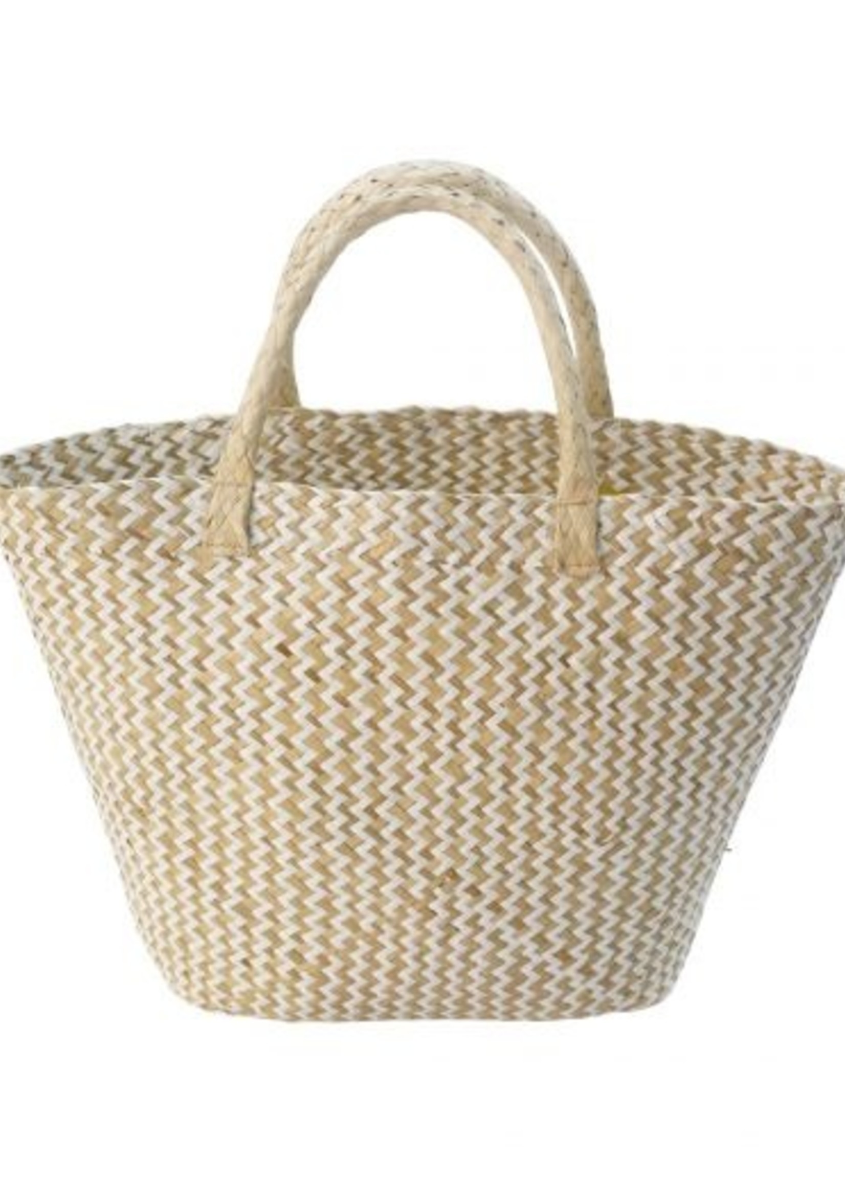 Sac Seagrass blanc / naturel 30 cm