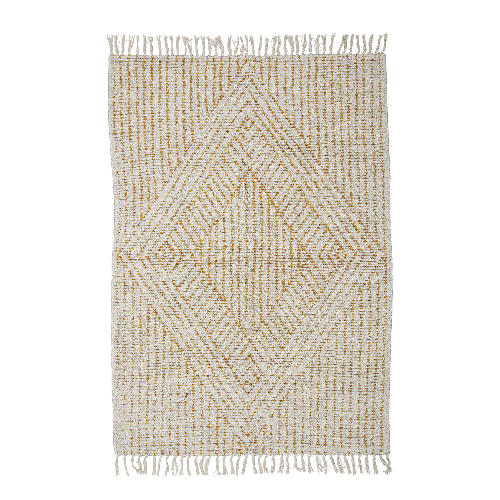 Stephi, tapis jaune , coton