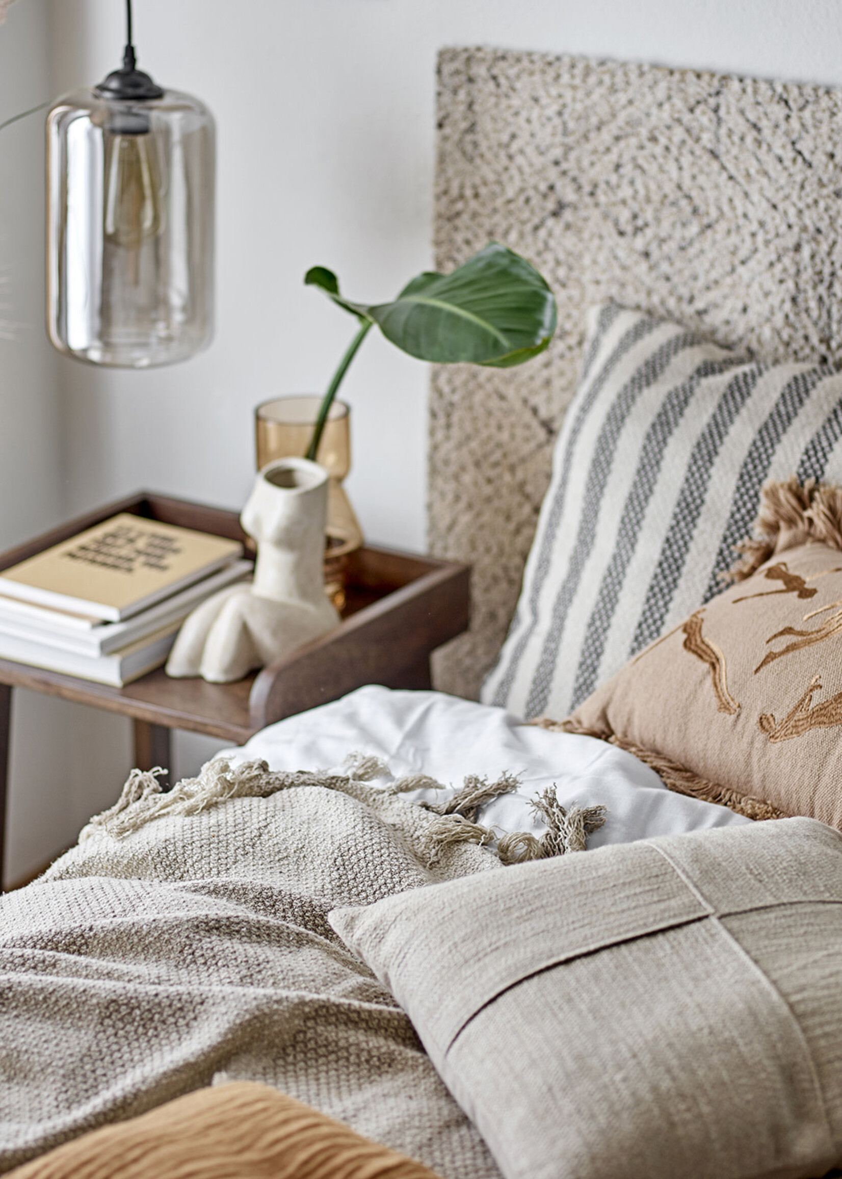 Risca coussin , nature , coton