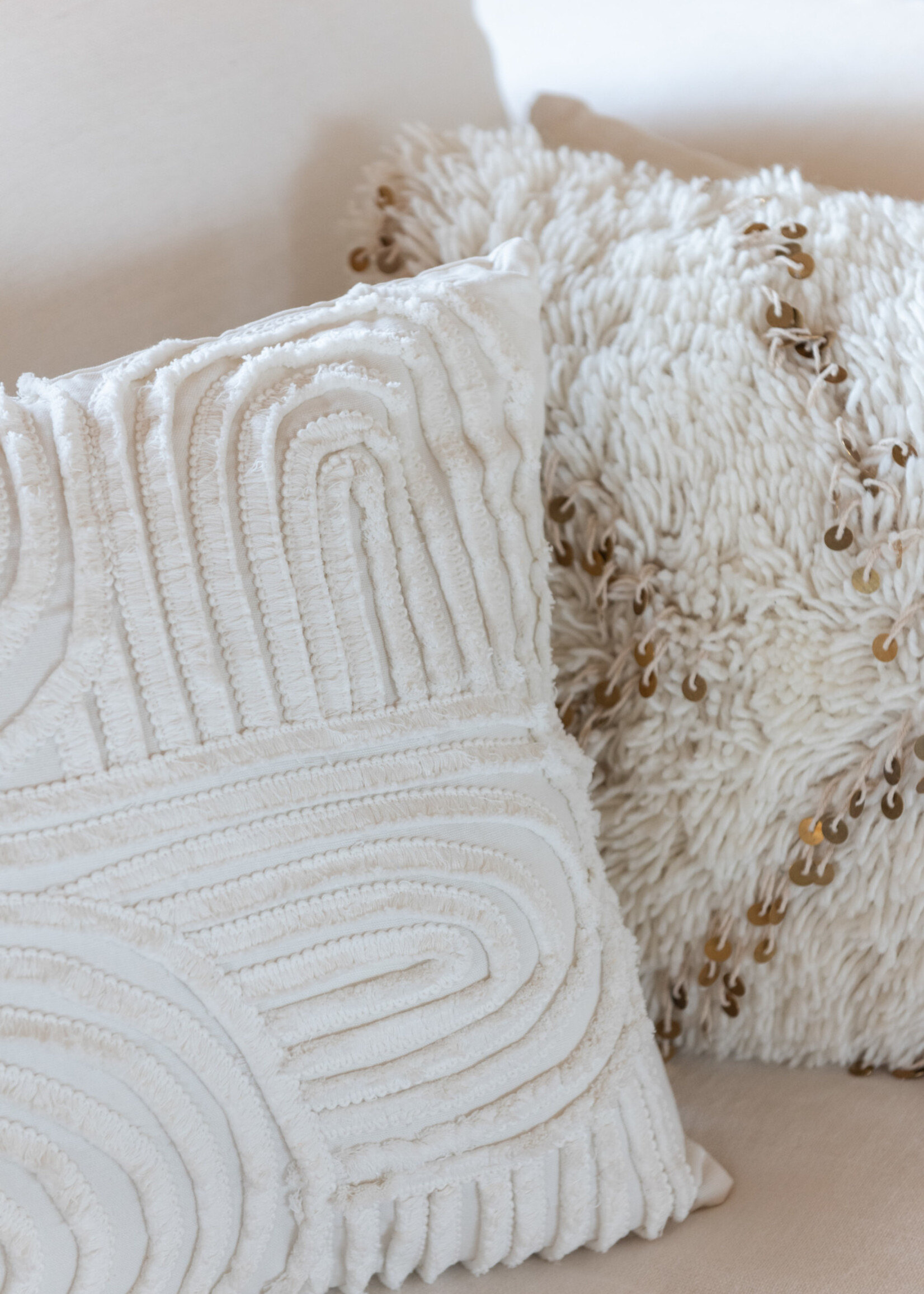 Coussin Carré perle coton
