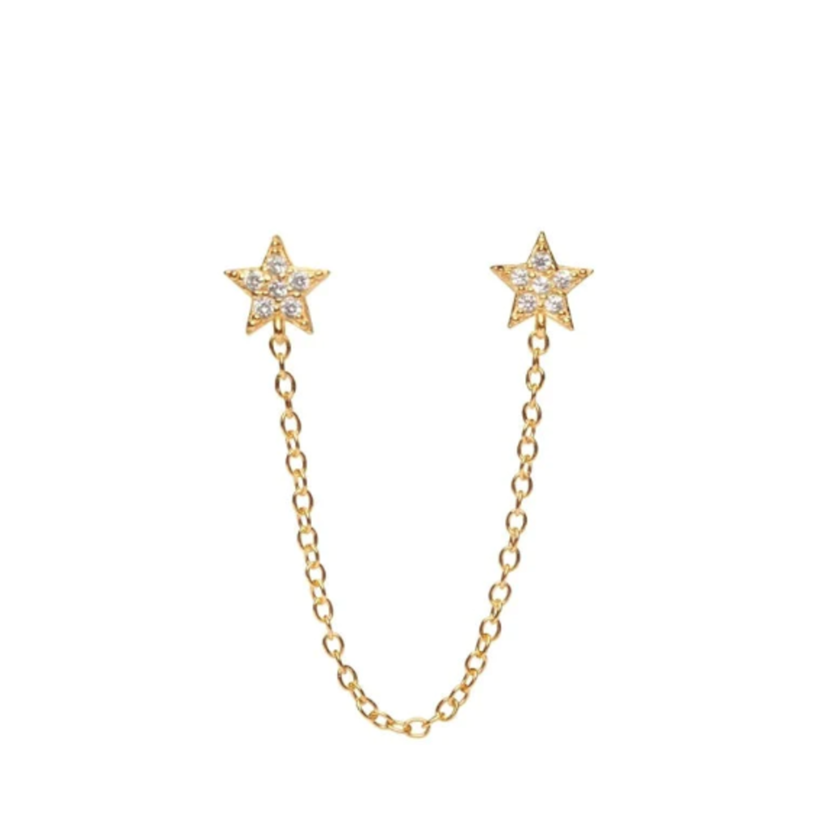 Boucle Double Star Set Gold