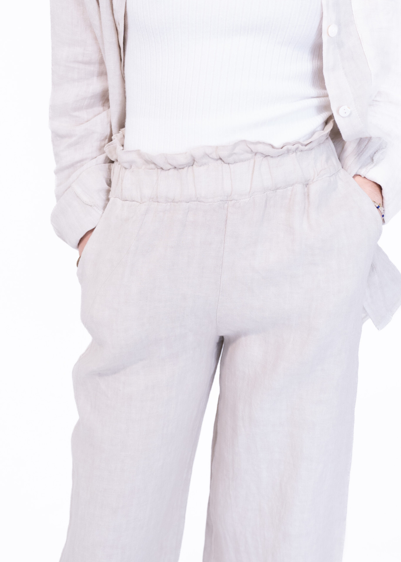Pantalon en lin Camilia - beige