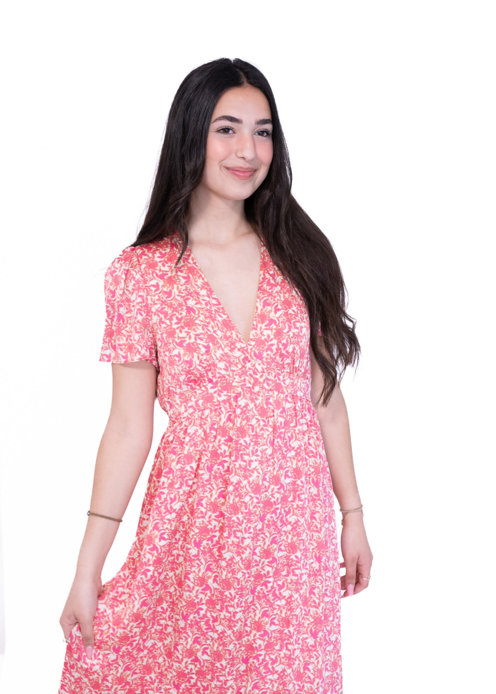 Robe longue Izia - rose