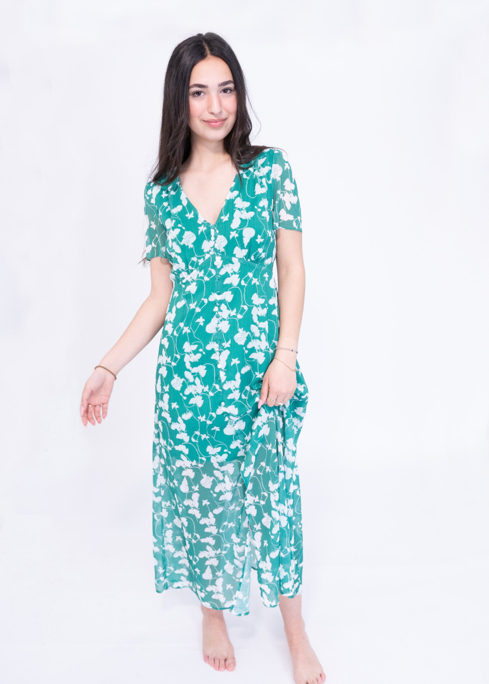 Robe longue Mavi - vert
