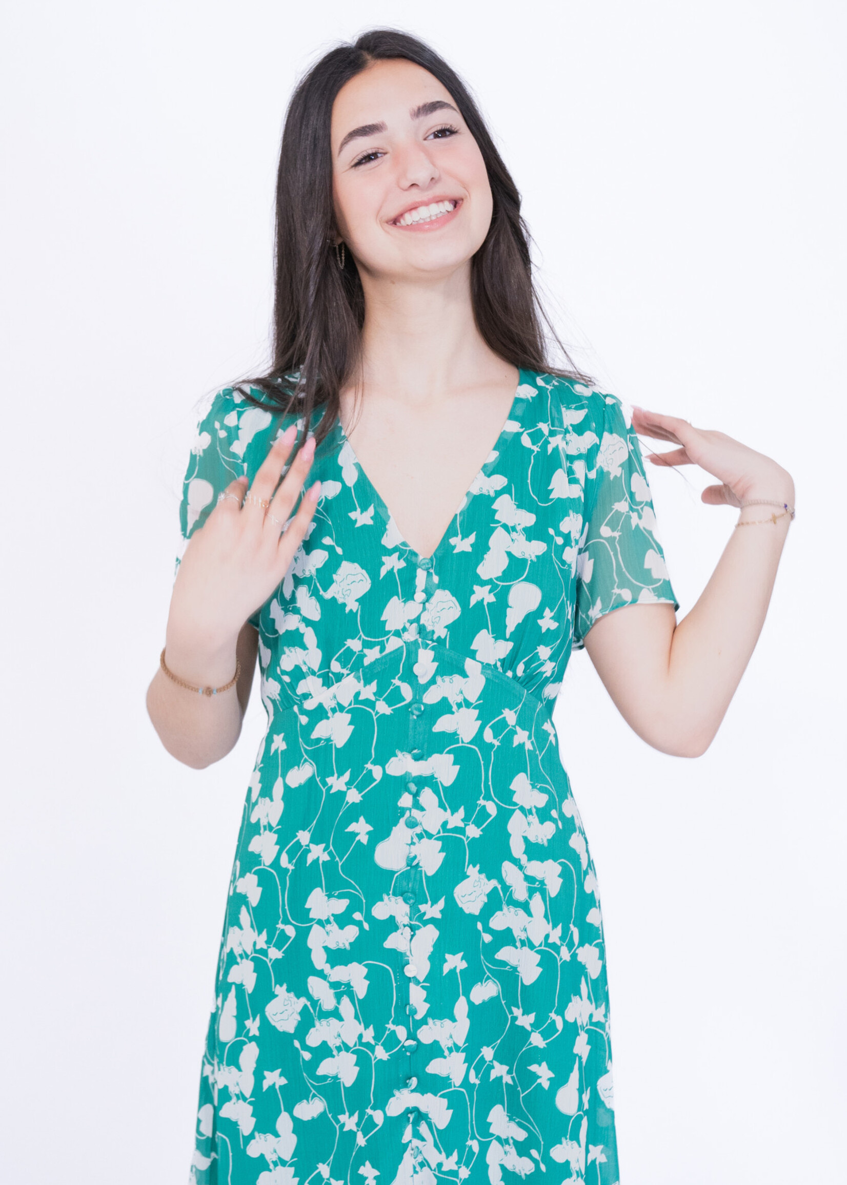 Robe longue Mavi - vert