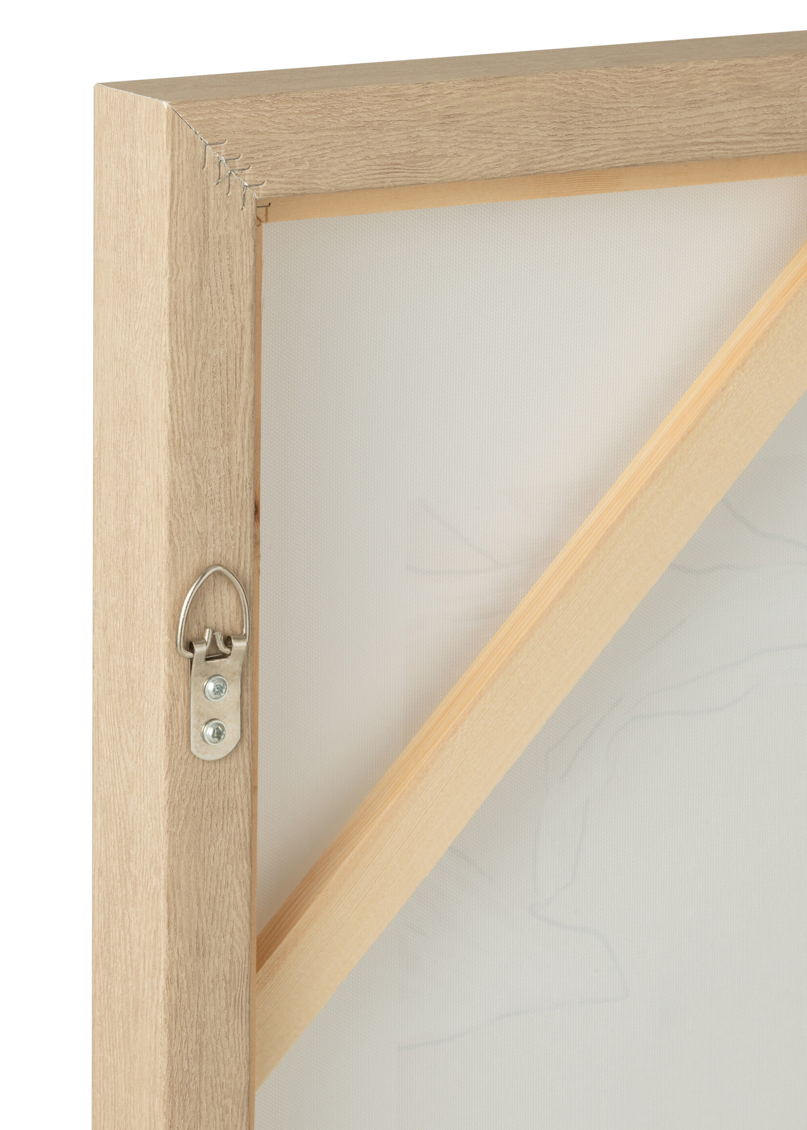 Tableau - Décoration Murale Rectangle Toile/Plastique Beige