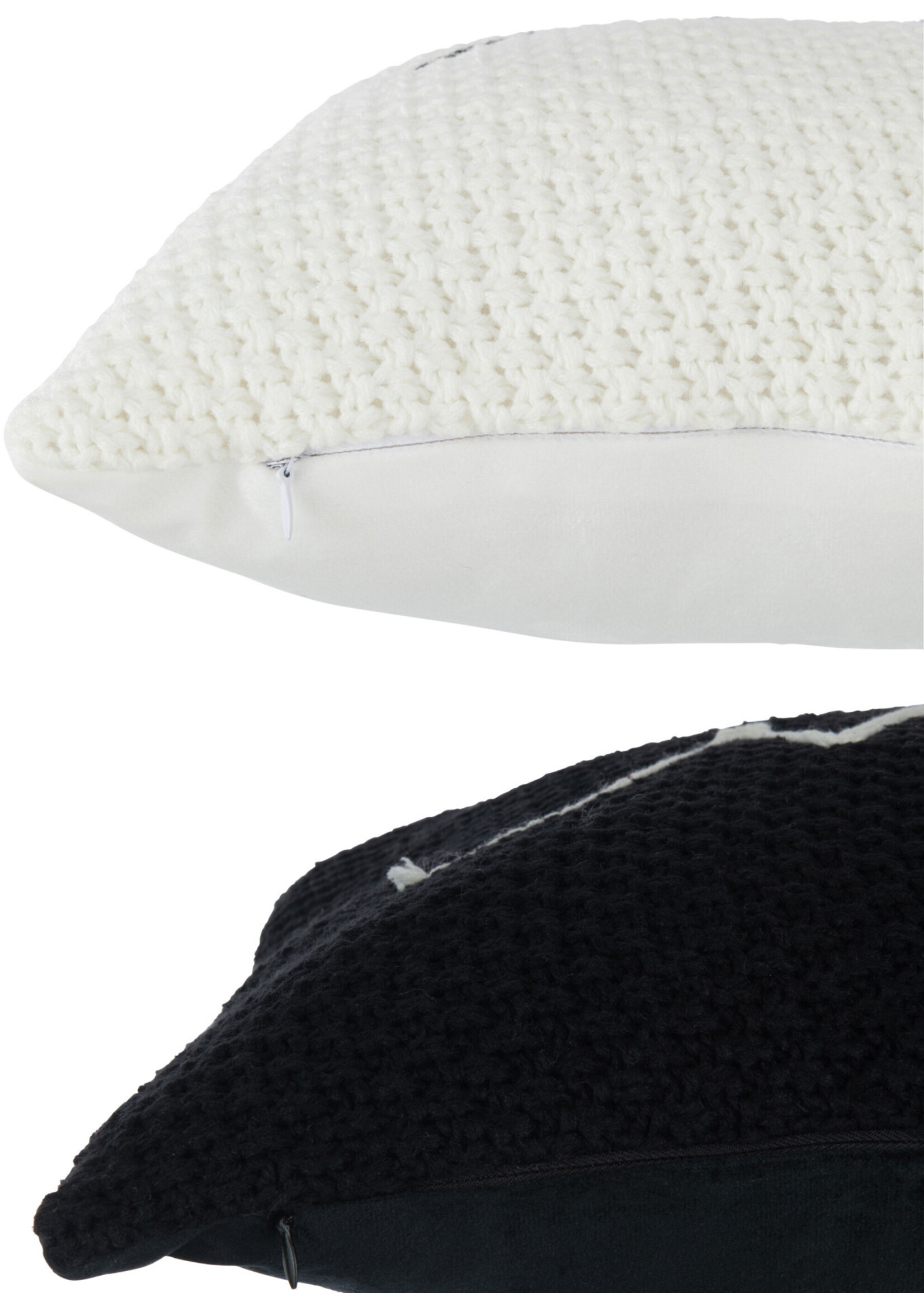 Coussin Maison Mix Noir / Blanc