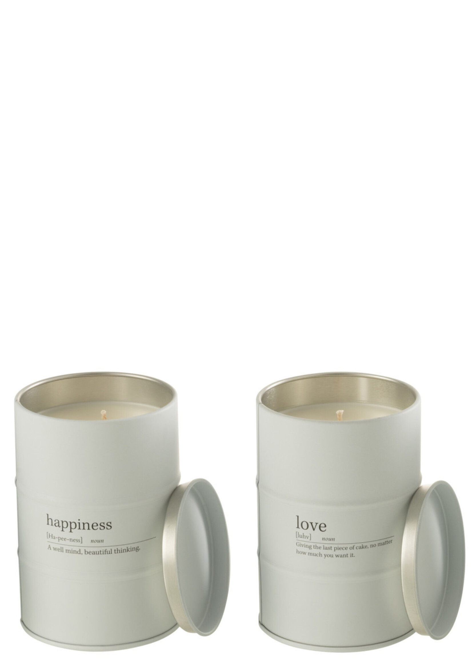 Bougie Parfumee Quote Anglais-Francais Blanche 55h